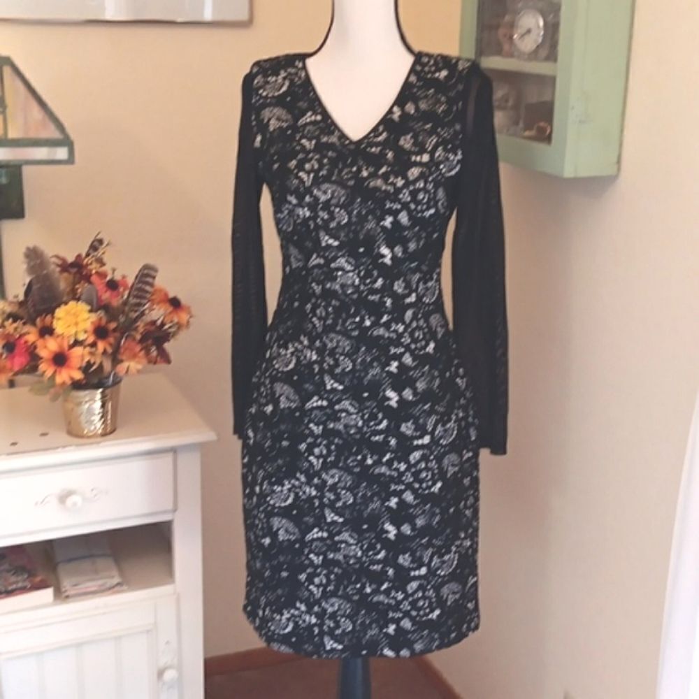 Marc New York Andrew Mark Soft Brocade Dress